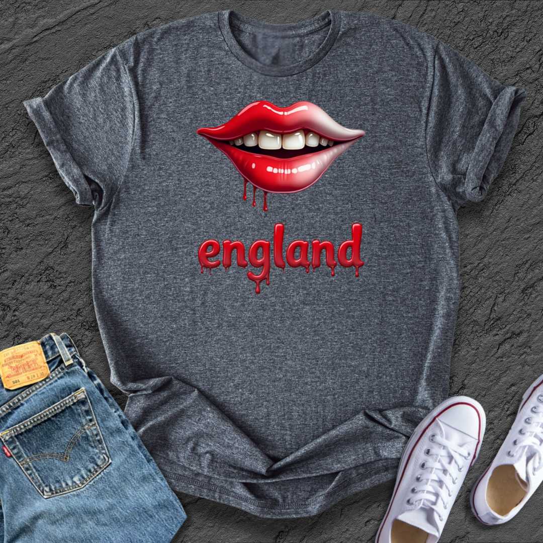 Edgy England Lips Tee