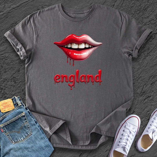 Edgy England Lips Tee