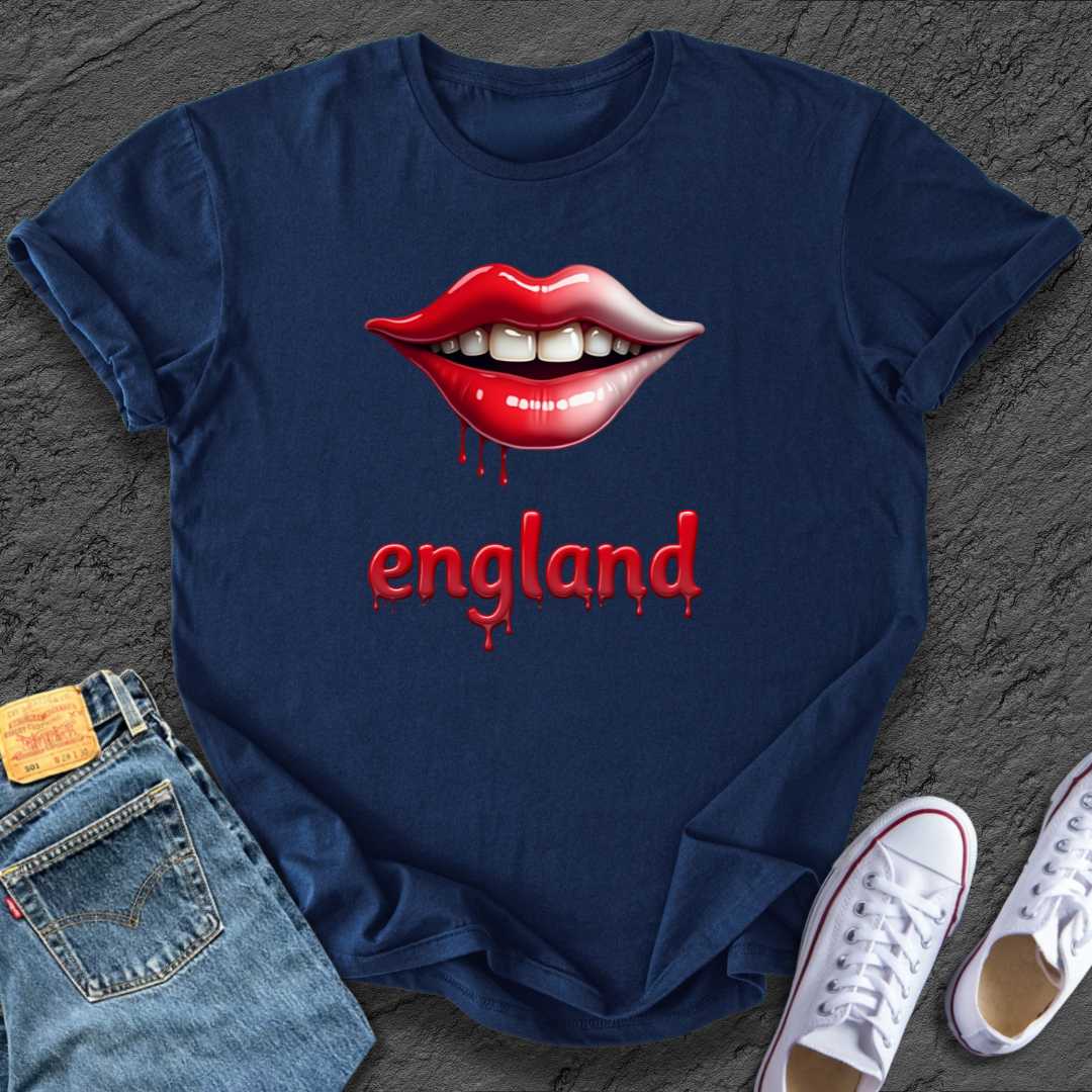 Edgy England Lips Tee