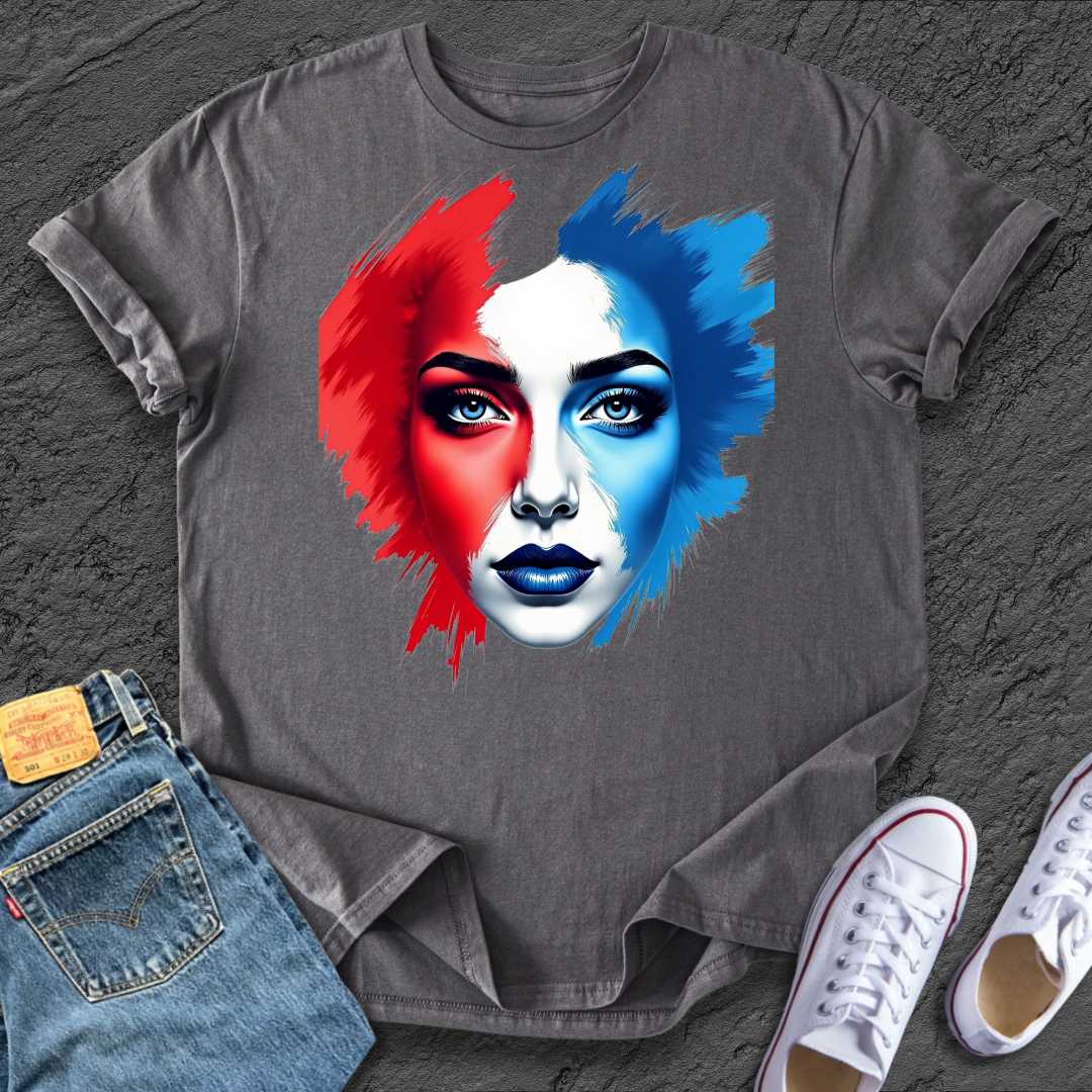 Artistic Bold Face Tee