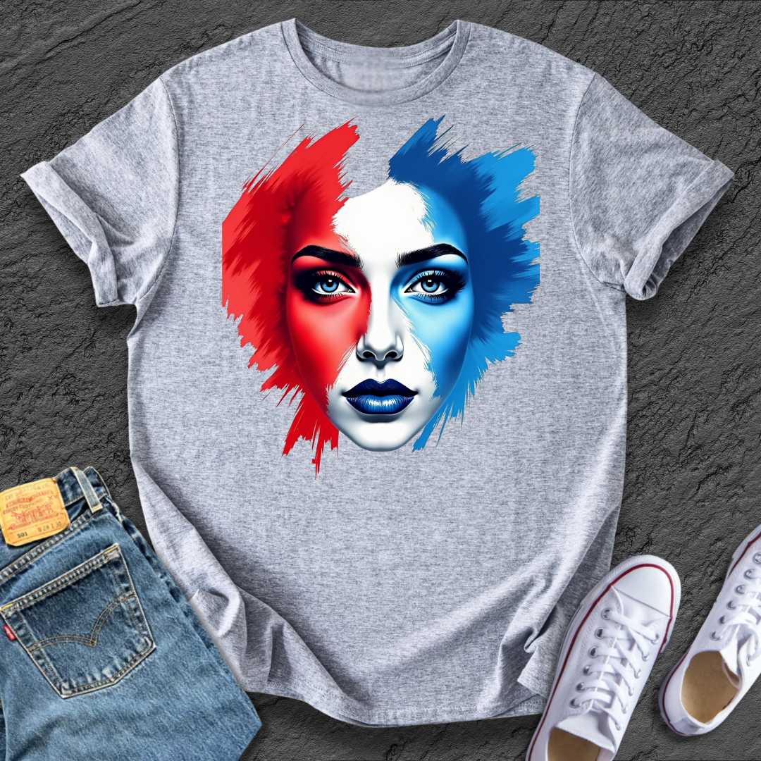 Artistic Bold Face Tee