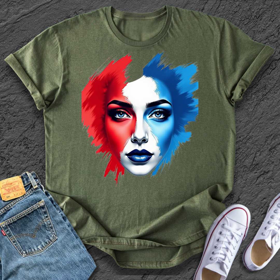 Artistic Bold Face Tee