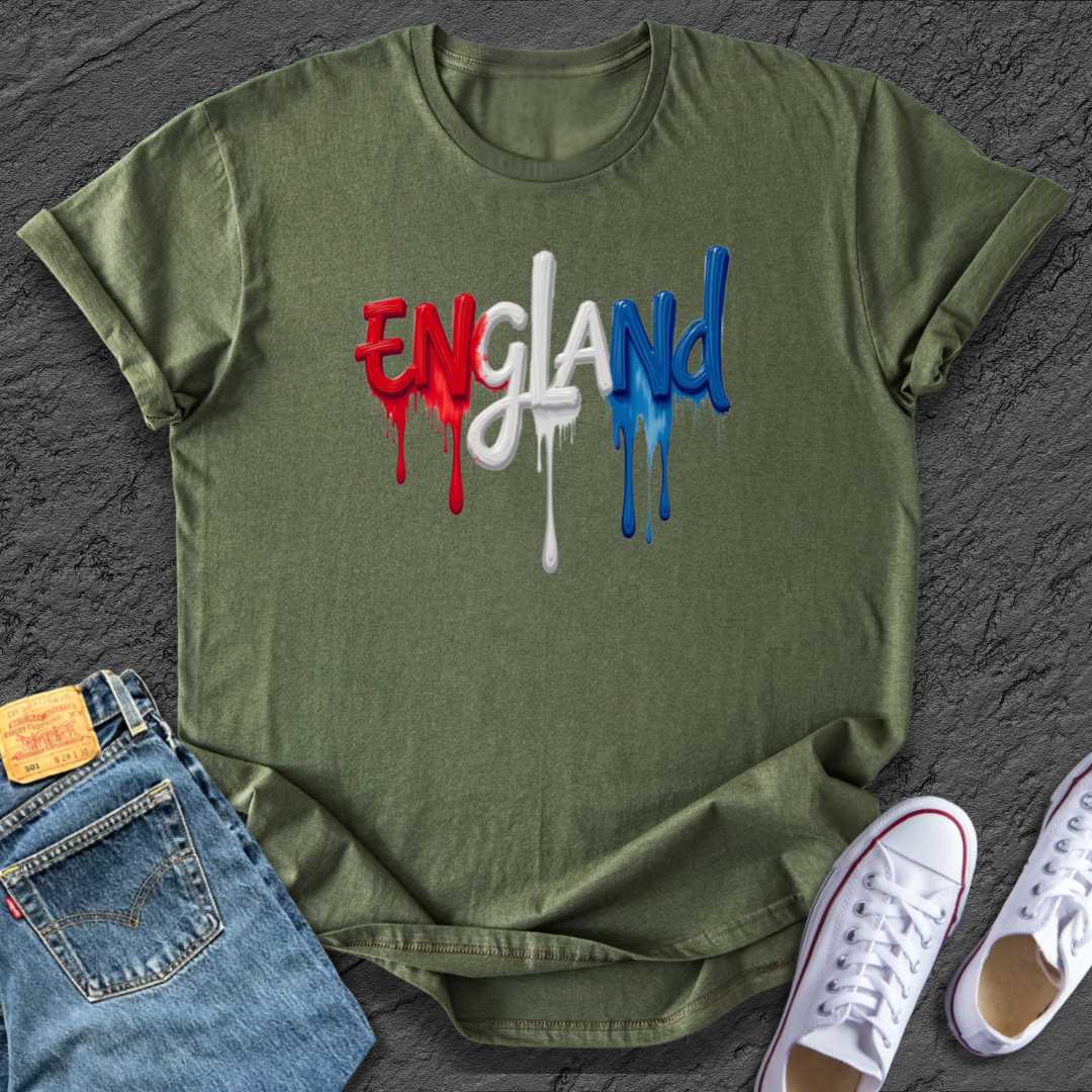 Unisex England Paint Tee