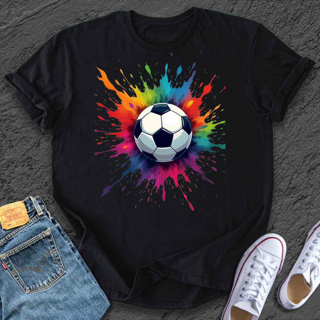 Colorful Football Splash Tee