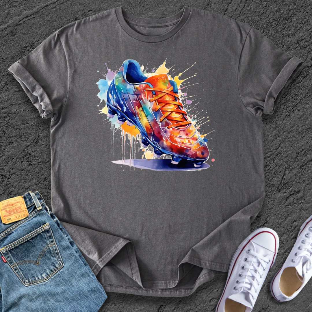 Painted Football Boot Tee