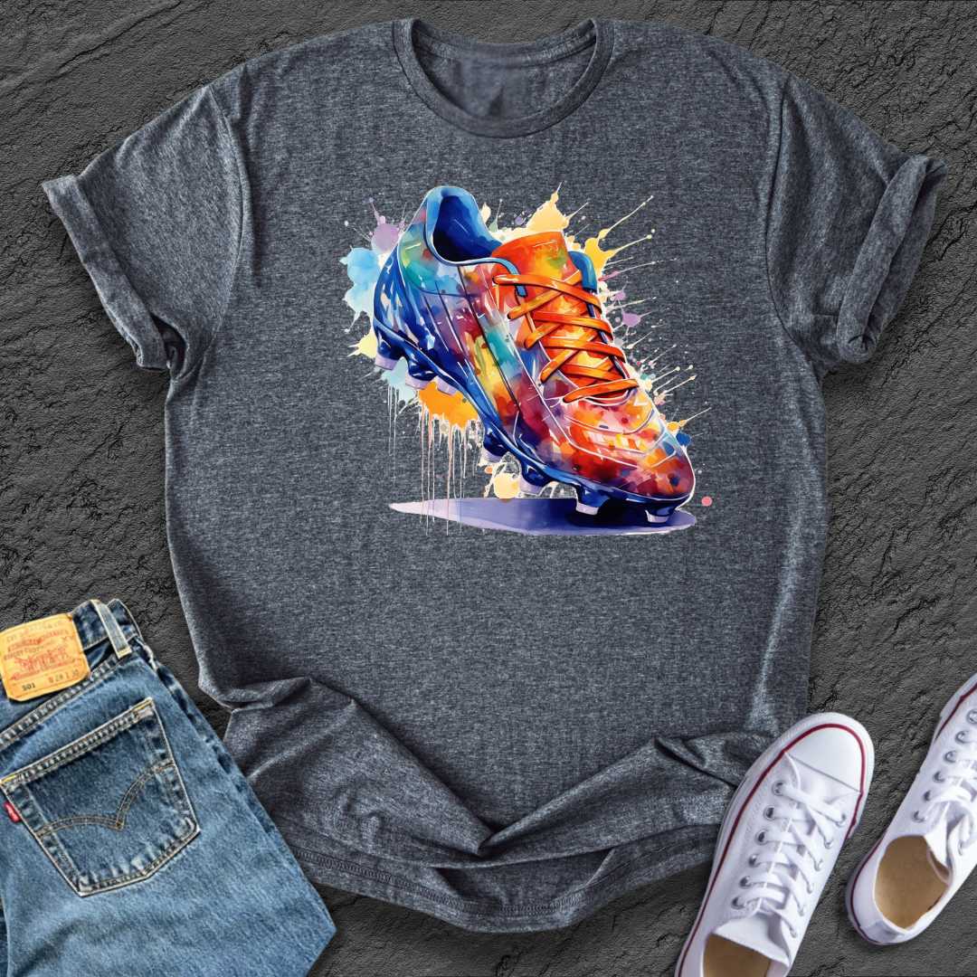 Painted Football Boot Tee