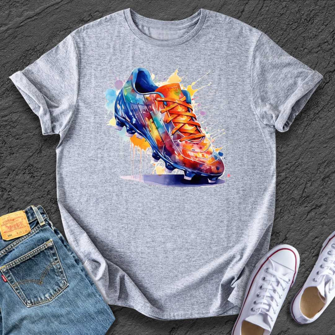 Painted Football Boot Tee