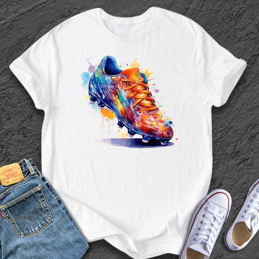 Painted Football Boot Tee