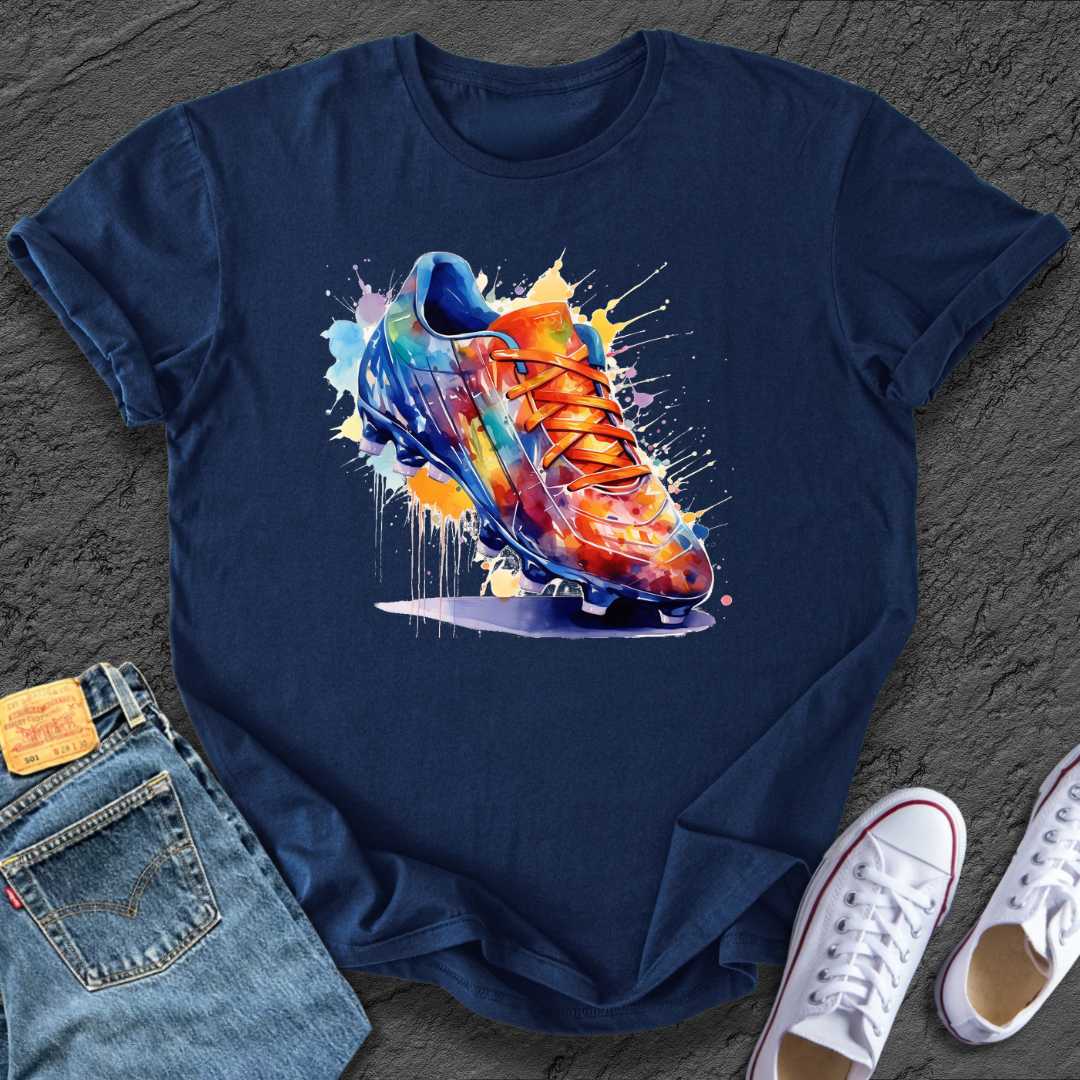 Painted Football Boot Tee