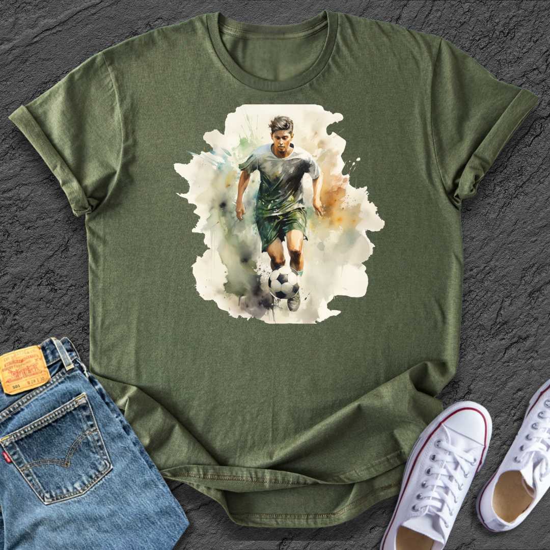 Footy Watercolour Boy Tee