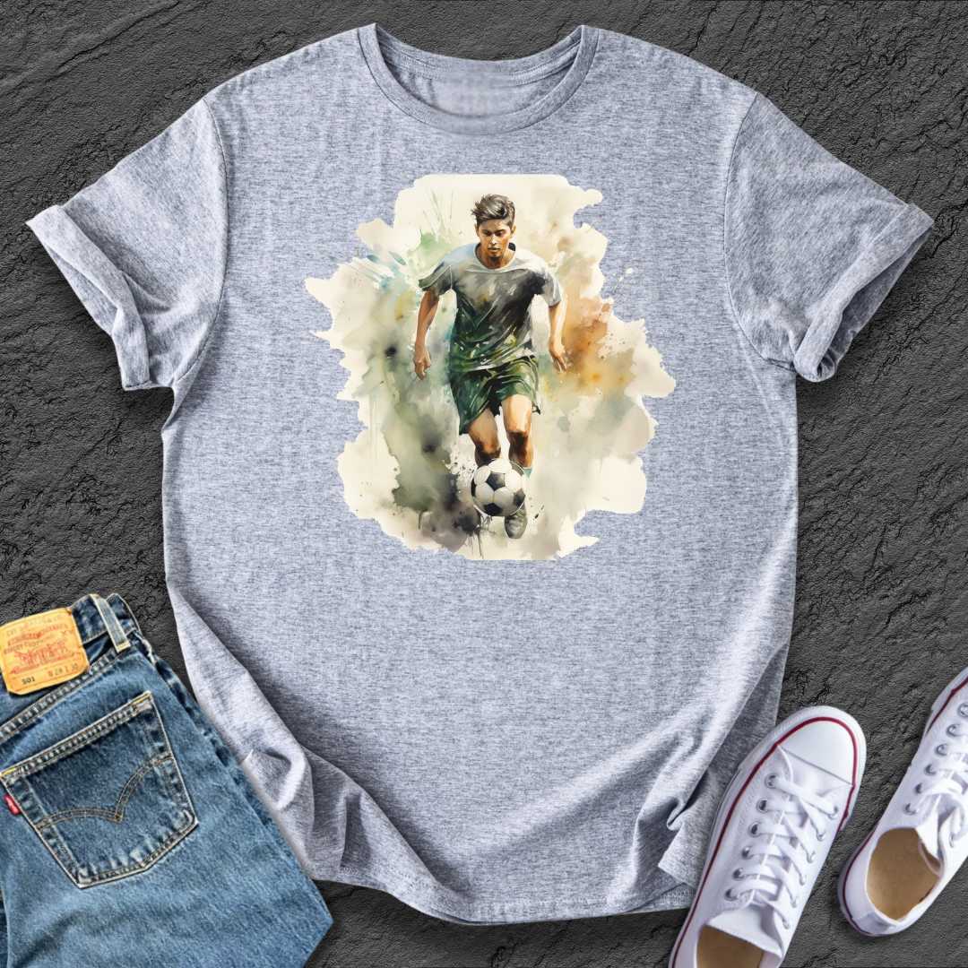 Footy Watercolour Boy Tee