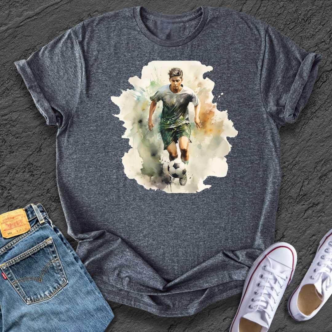 Footy Watercolour Boy Tee