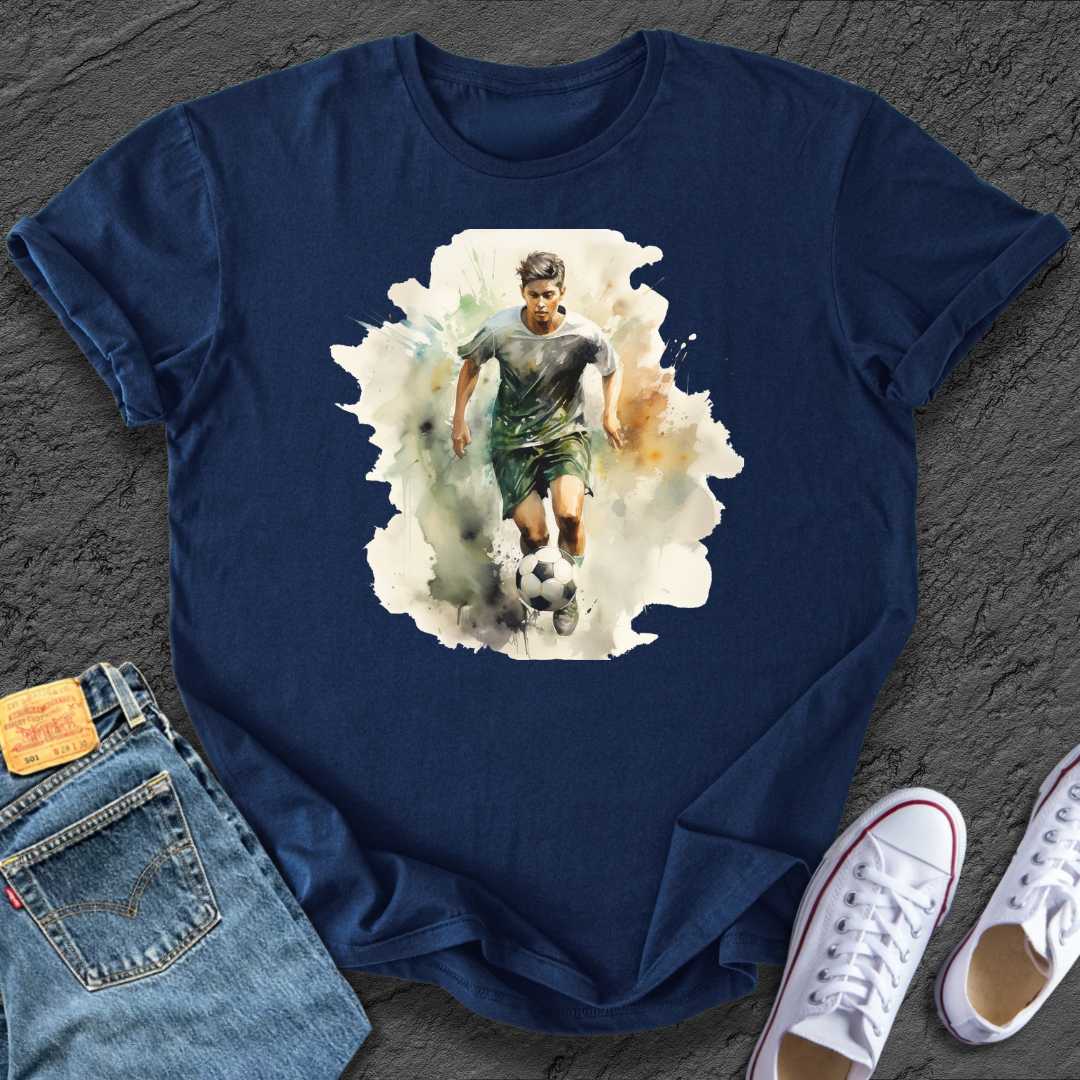Footy Watercolour Boy Tee