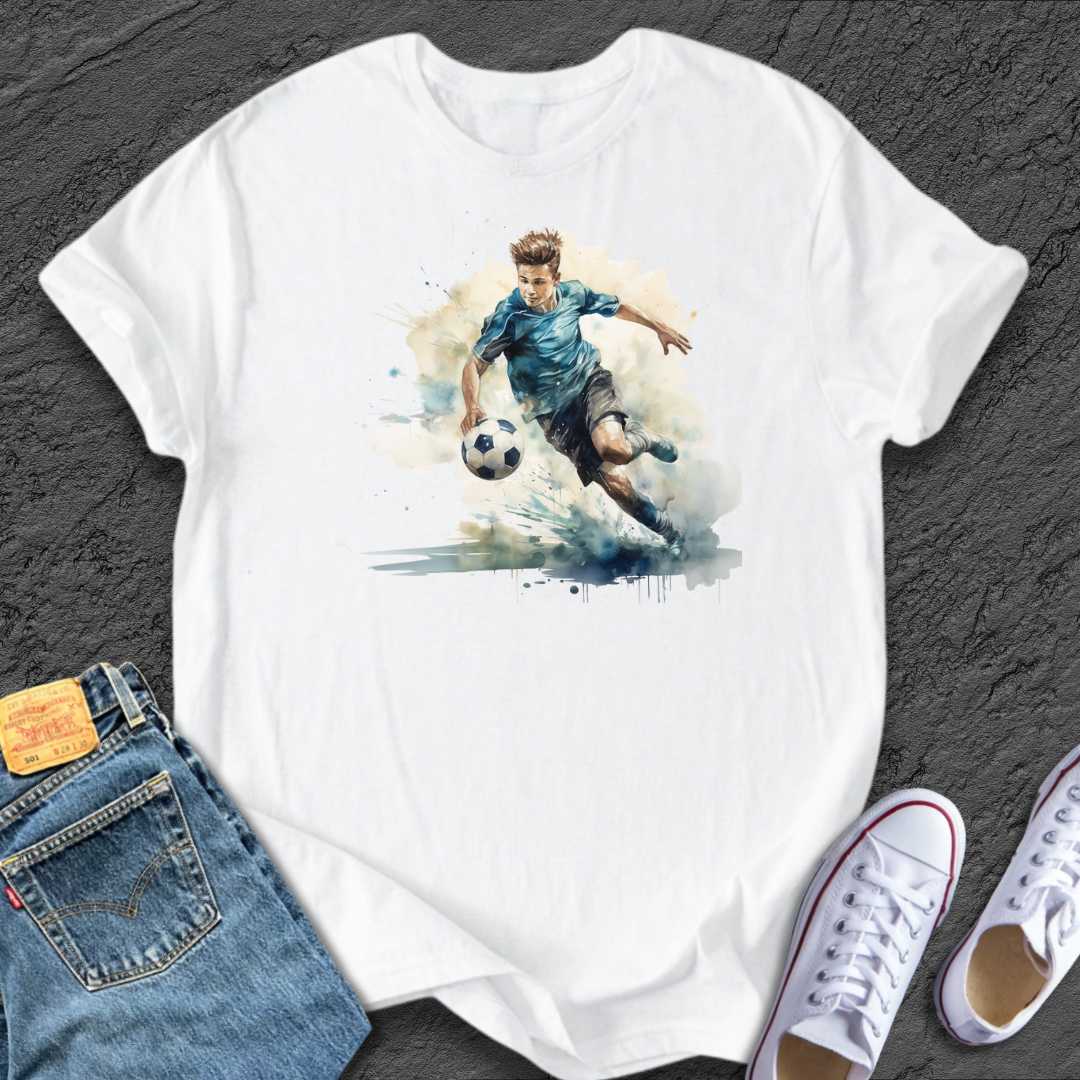 Football Watercolour Boy Tee