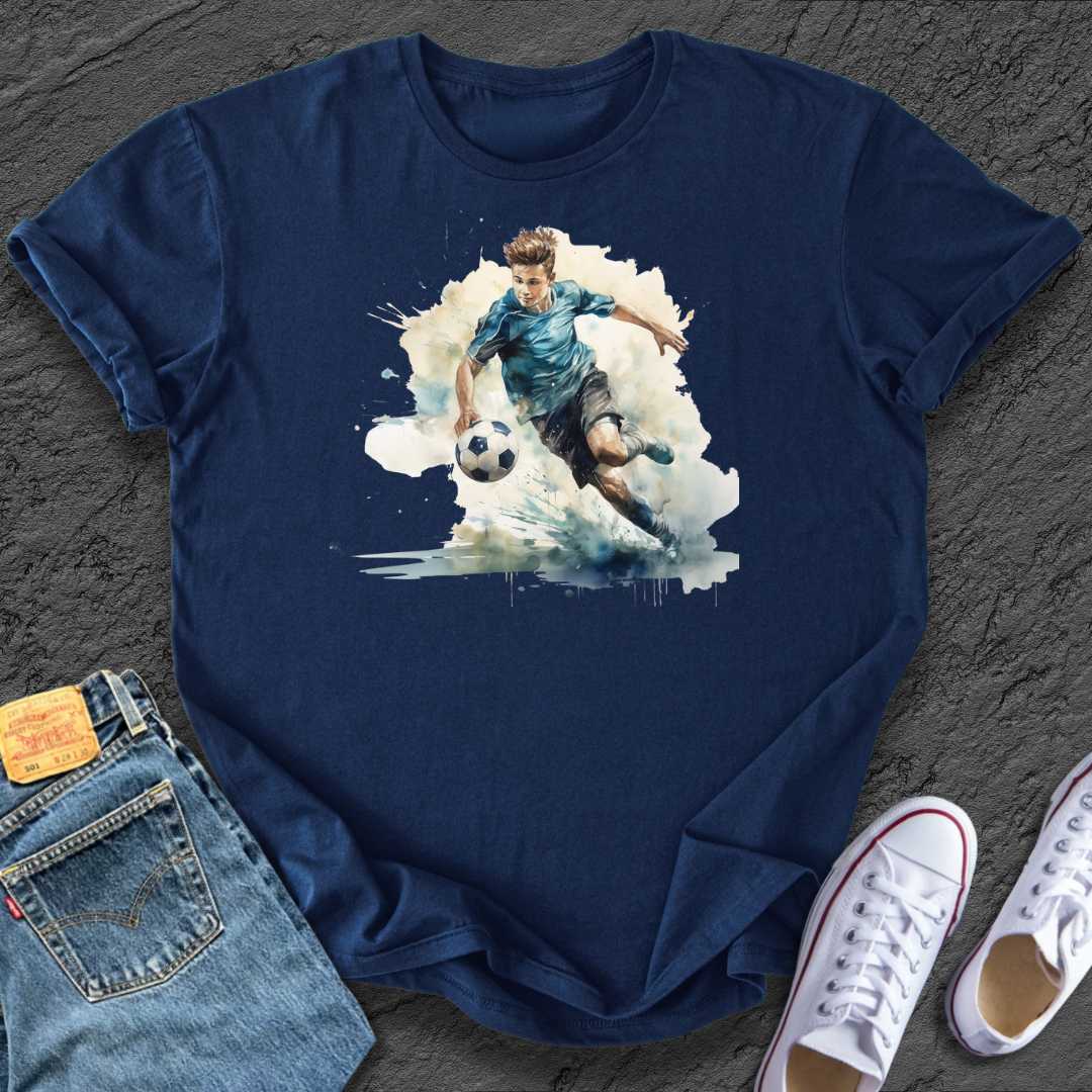 Football Watercolour Boy Tee