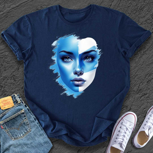 Blue & White Lady Tee