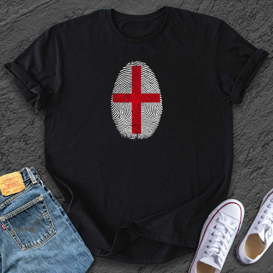 England Flag Fingerprint Tee