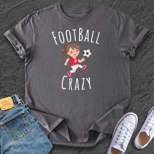 Kids Girl Footy Crazy Tee