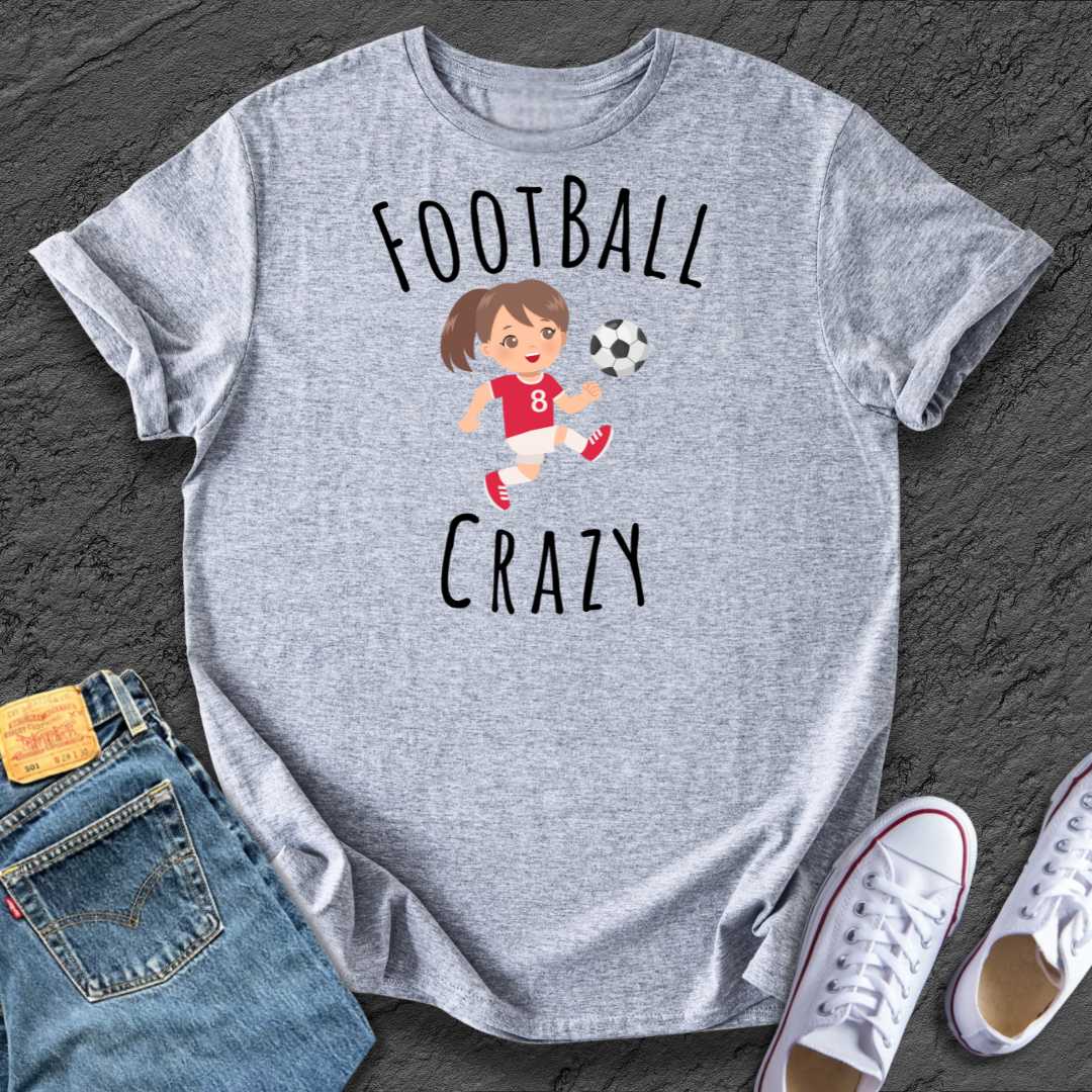 Kids Girl Footy Crazy Tee