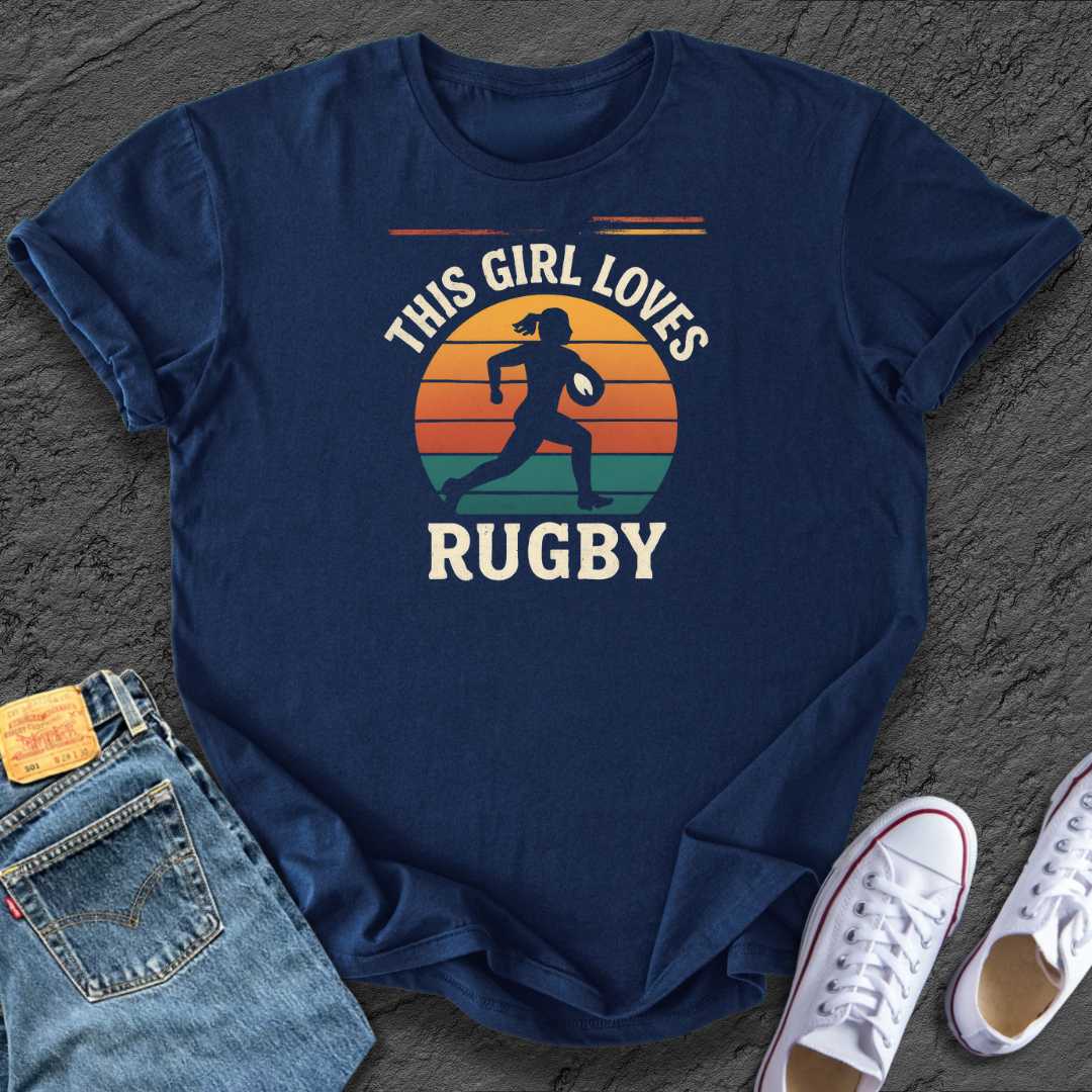 Girl Loves Rugby Tee