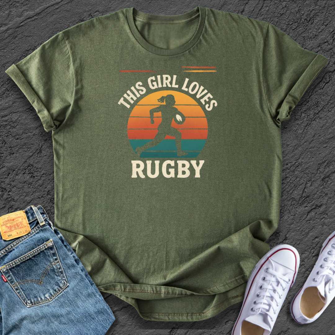 Girl Loves Rugby Tee