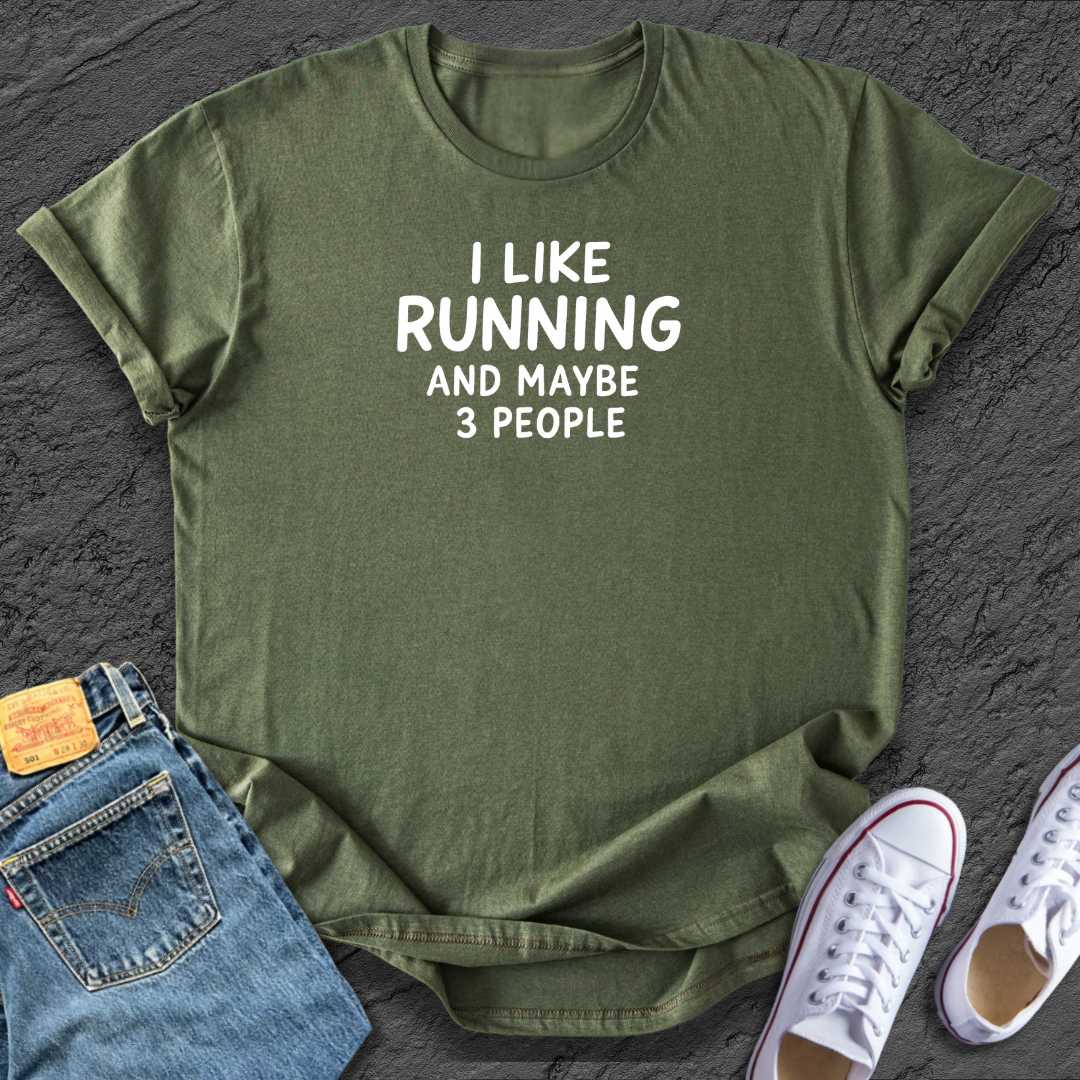 Funny I like Running Tee