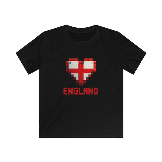 Minecraft Heart England Kids Tshirt