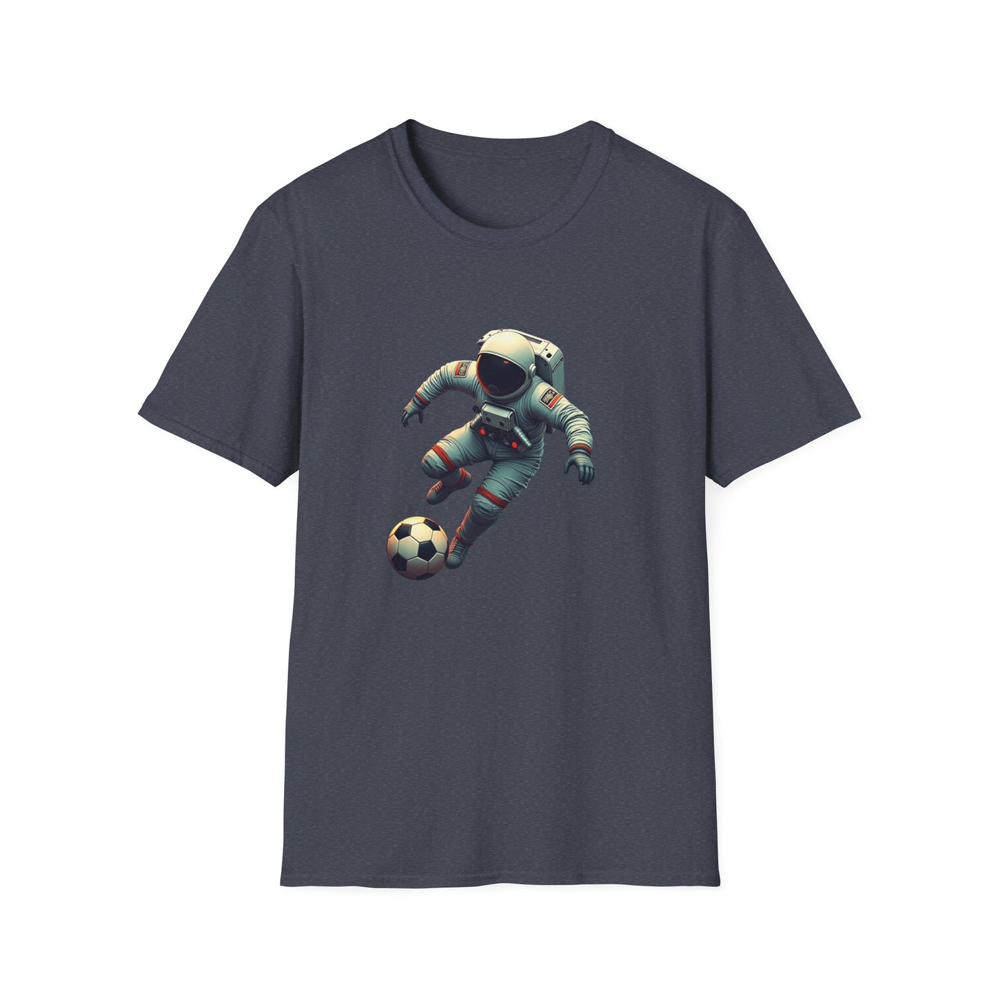 Astronaut Football Soccer Unisex Softstyle T-Shirt