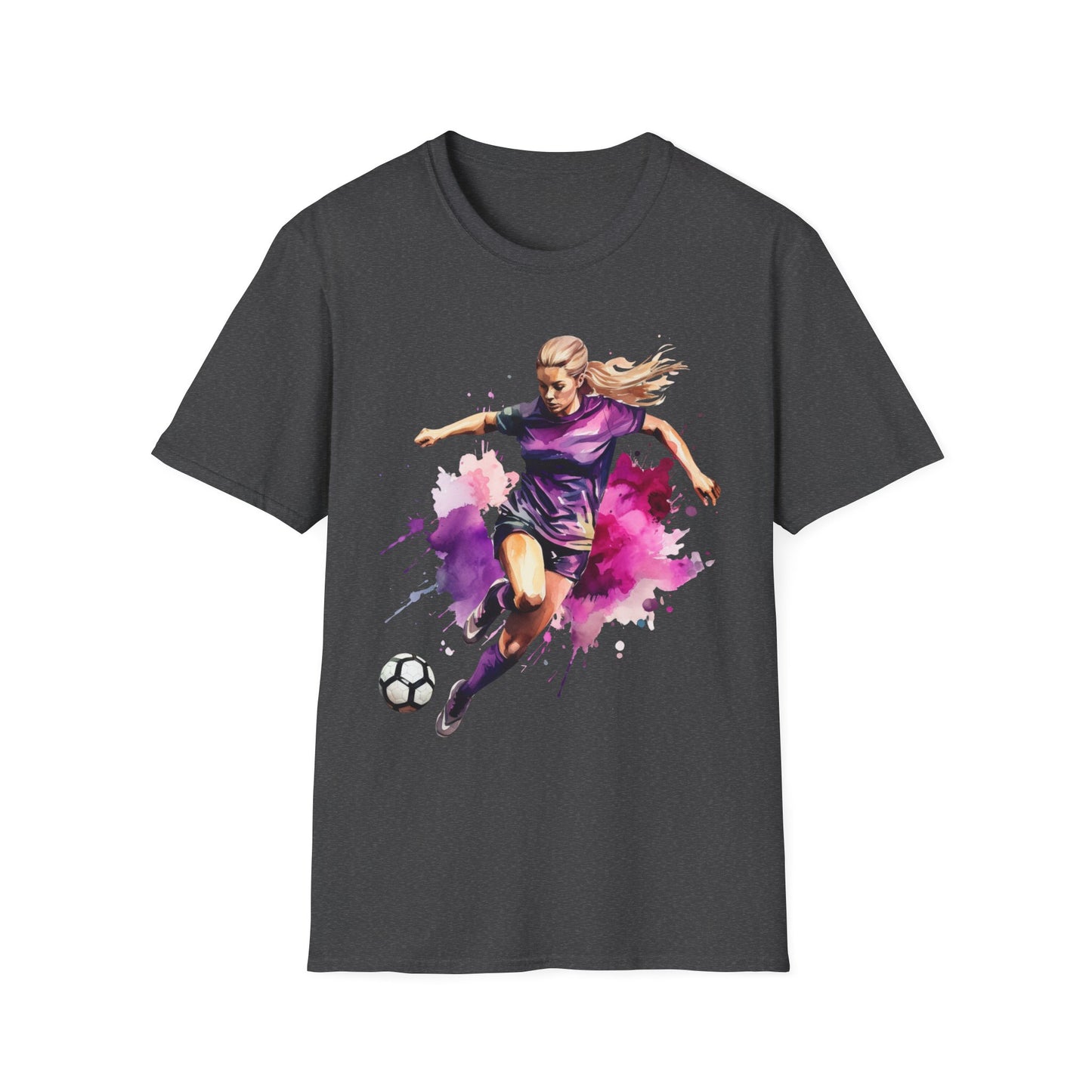Dynamic Women's Football Soccer Graphic Tee