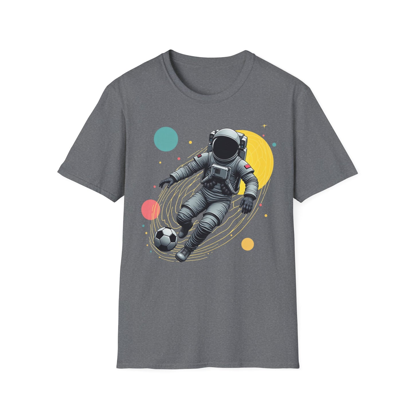 Astronaut Football Soccer Unisex Softstyle T-Shirt