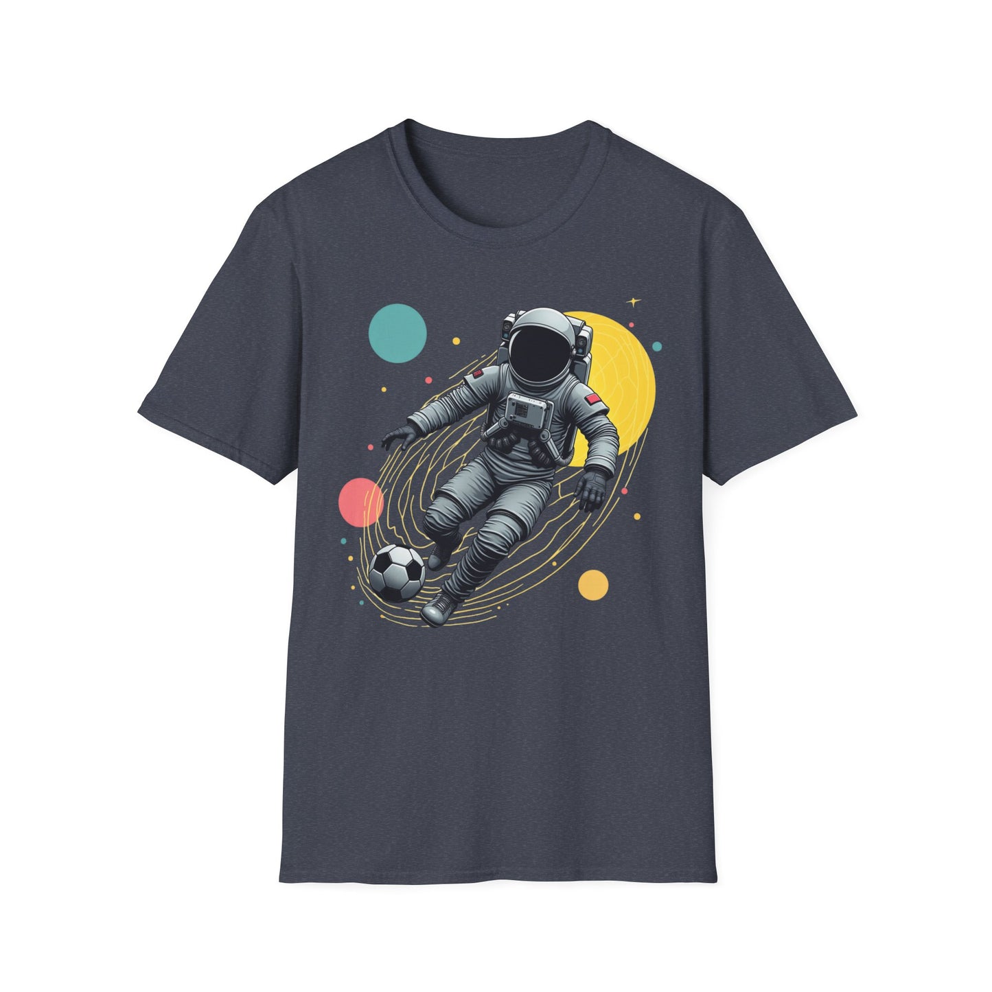 Astronaut Football Soccer Unisex Softstyle T-Shirt