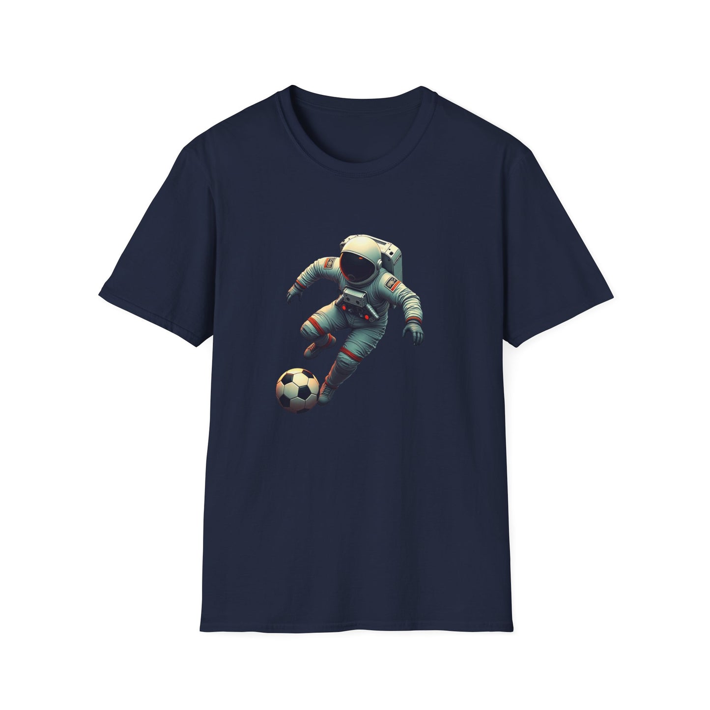 Astronaut Football Soccer Unisex Softstyle T-Shirt
