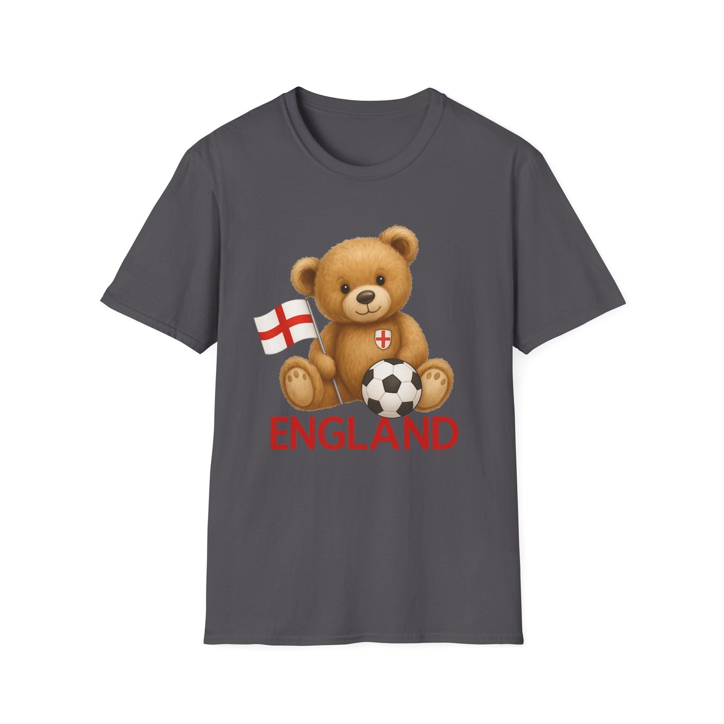 England Teddy Bear Soccer Fan T-Shirt