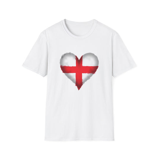 English Heart Unisex Softstyle T-Shirt