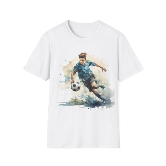 Soccer Artwork T-Shirt for Active Youth,