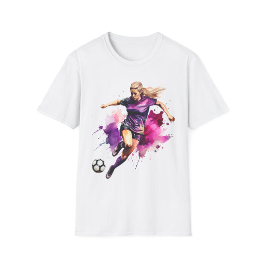 Dynamic Women's Football Soccer Graphic Tee