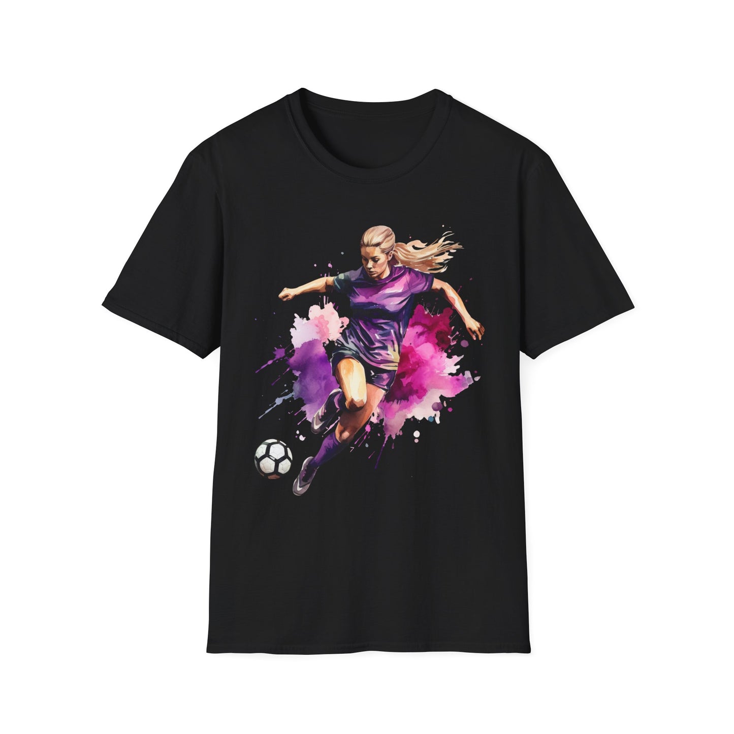 Dynamic Women's Football Soccer Graphic Tee