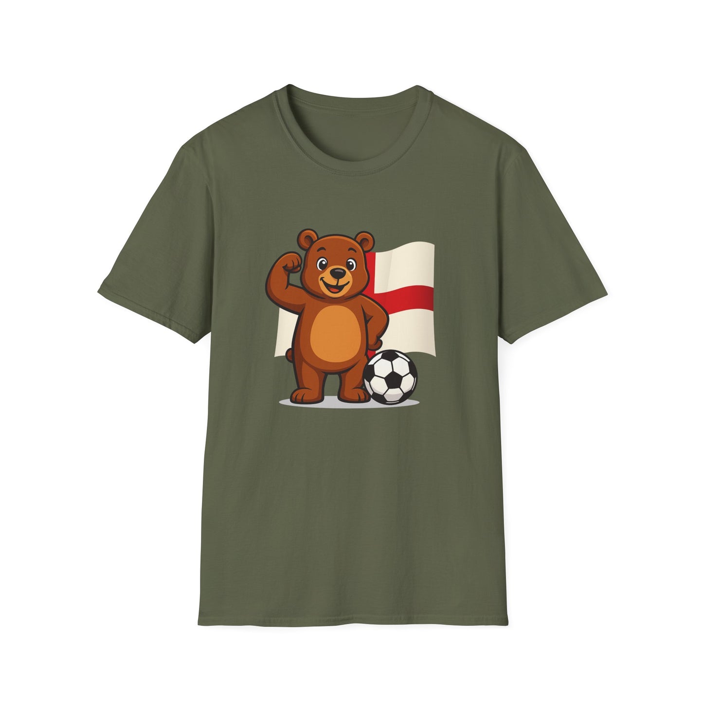Bear Football Soccer T-Shirt
