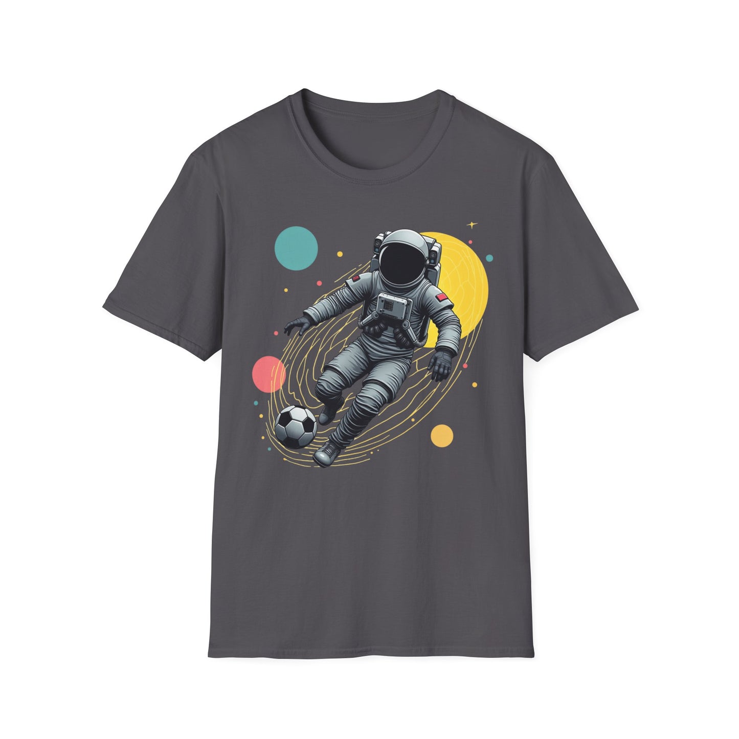 Astronaut Football Soccer Unisex Softstyle T-Shirt